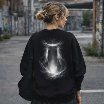 Shadow Gate – Silent Guardian Crewneck Sweatshirt (Unisex)｜静寂の守護門