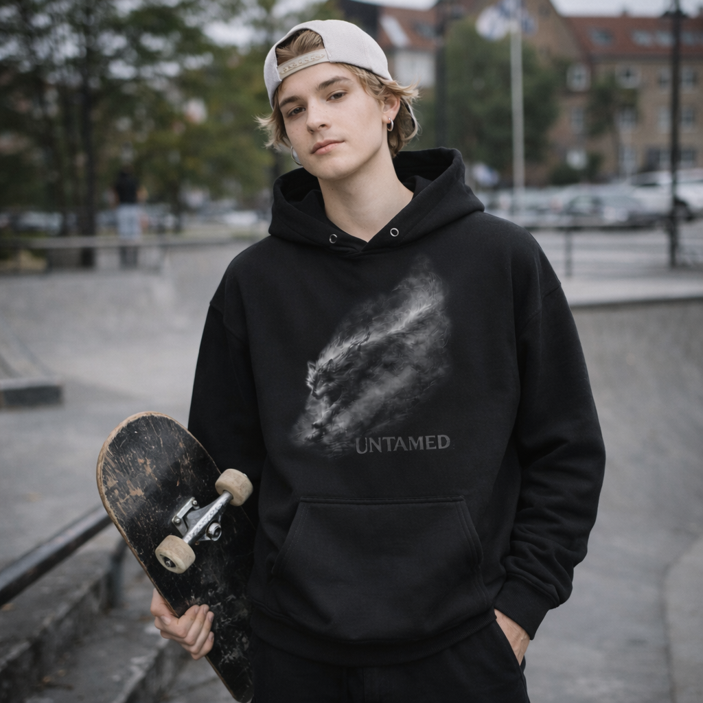 UNTAMED — Wild Instinct Wolf Hoodie (Unisex) ｜飼いならされない本能