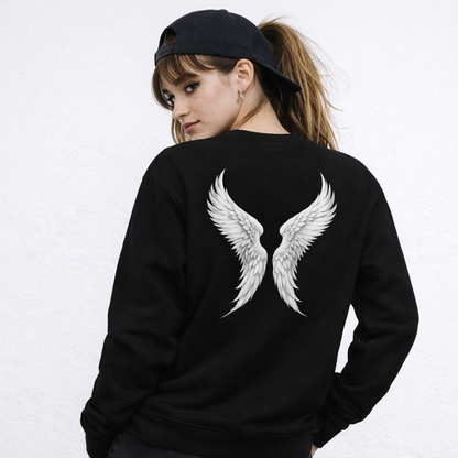 Shinora – Fallen Angel Wings Crewneck Sweatshirt (Unisex)｜堕天使の翼
