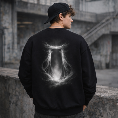 Shadow Gate – Silent Guardian Crewneck Sweatshirt (Unisex)｜静寂の守護門