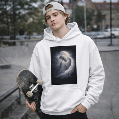 Moonlit Angel — Guardian Hoodie (Unisex)｜月光の守護