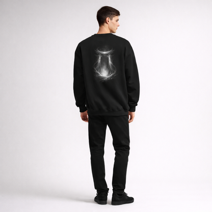 Shadow Gate – Silent Guardian Crewneck Sweatshirt (Unisex)｜静寂の守護門
